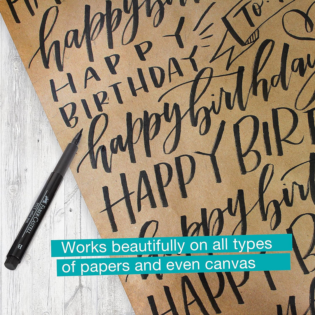 Faber Castell Pitt Pen Essential Artist Set- Black