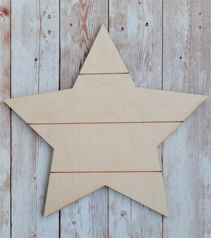 Shiplap Shapes - Small Star
