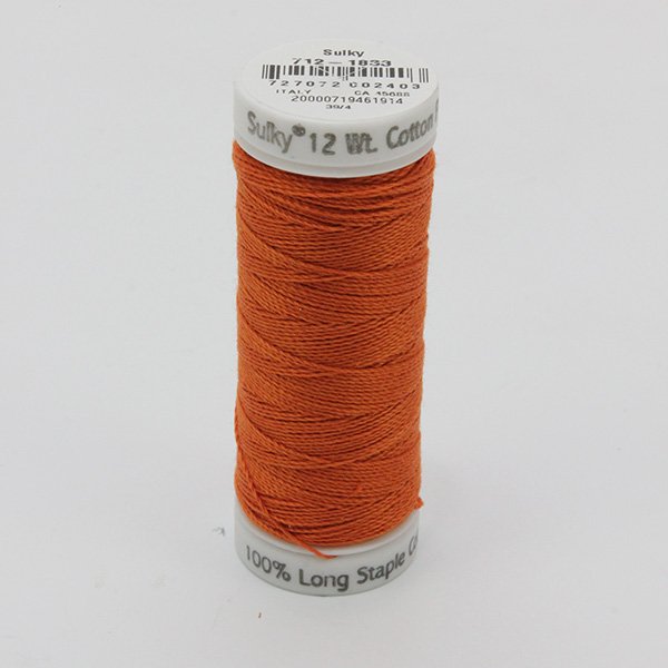 Sulky 12 Wt. Cotton Petites -Pumpkin Pie - 50 yd. Spool #712-1833