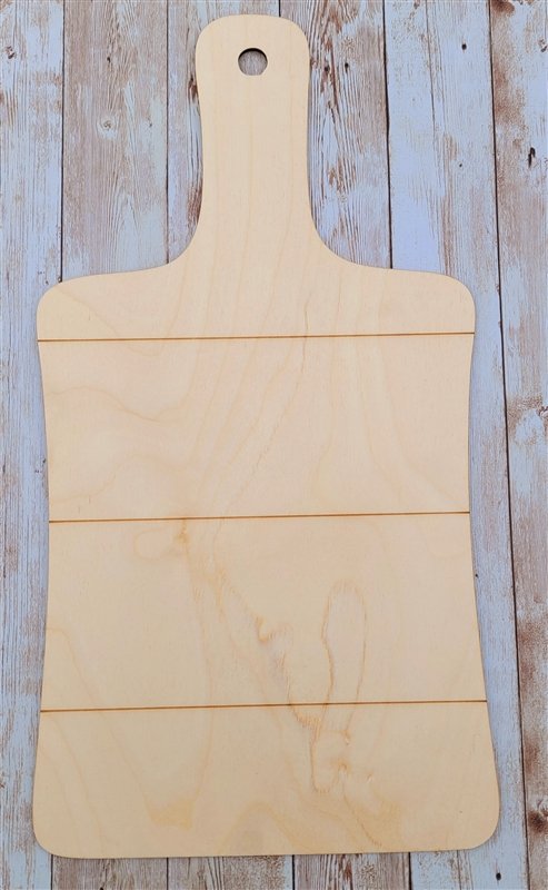 Shiplap Shapes - Medium Cutting Board
