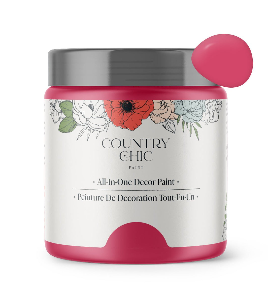 Country Chic Paint - All in One: Raspberry Sorbet 4oz Paint