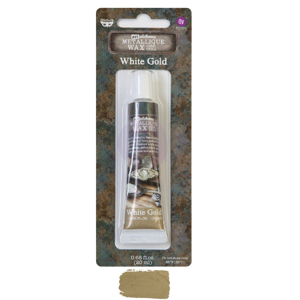 Prima Art Alchemy Metallique Wax - White Gold