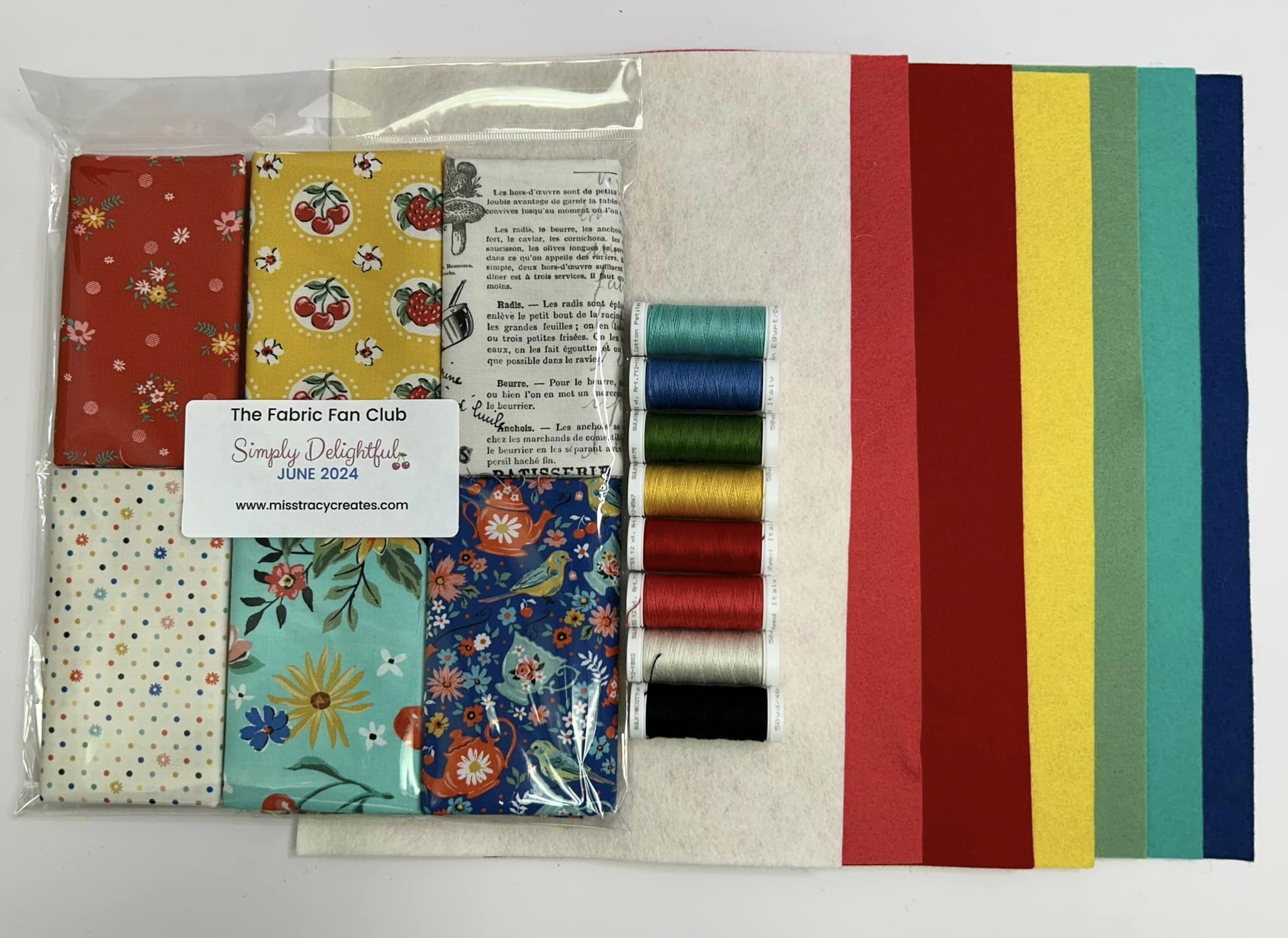 June 2024 Simply Delightful Thread, Felt and Fabric