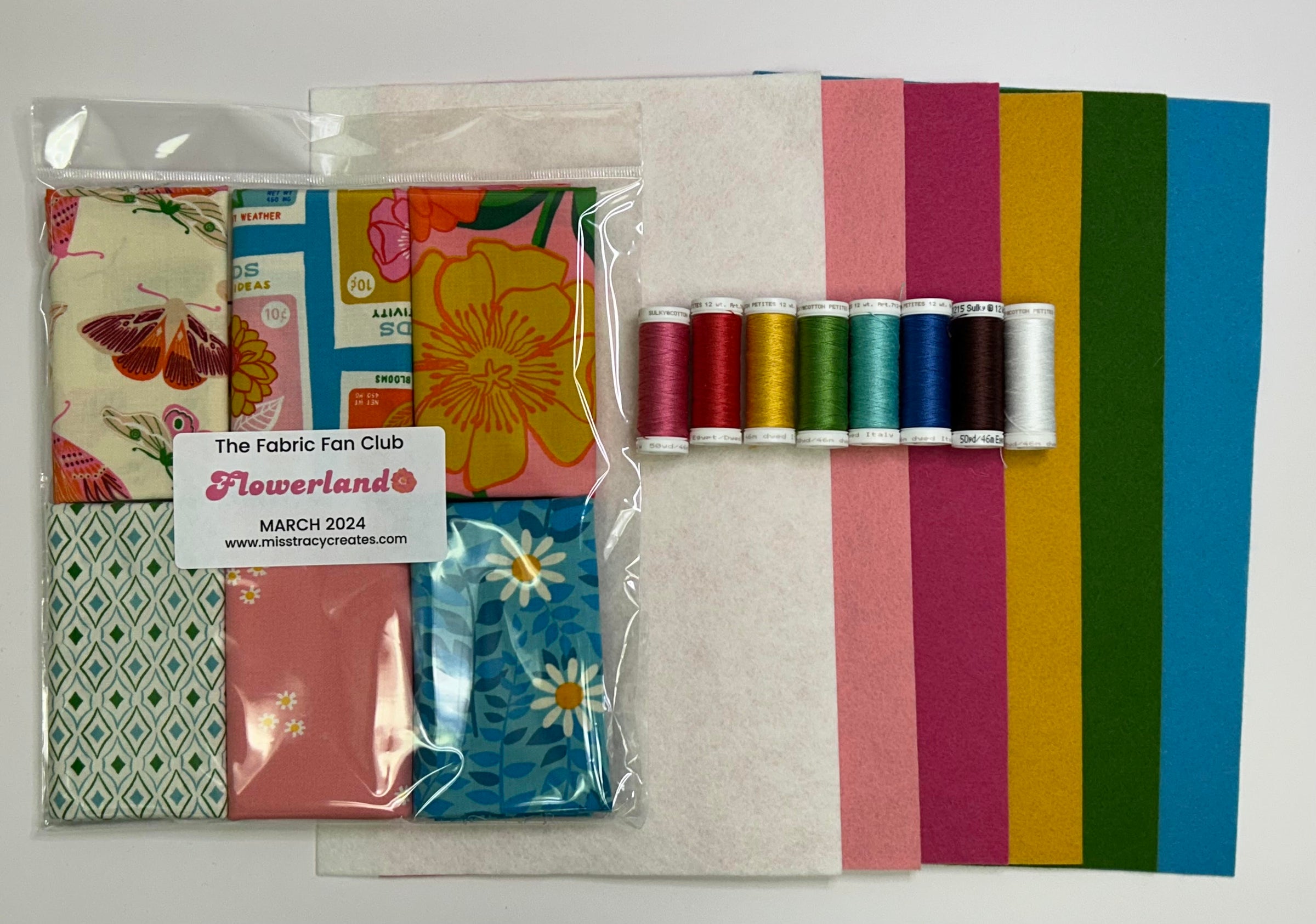 March 2024 Flowerland Threads, Felt & Fabric