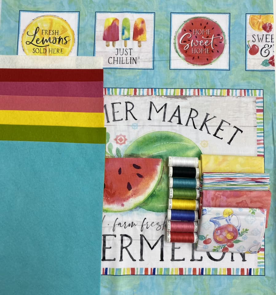 July 2023 "Slice of Summer" Felt, Thread & Fabric Collection