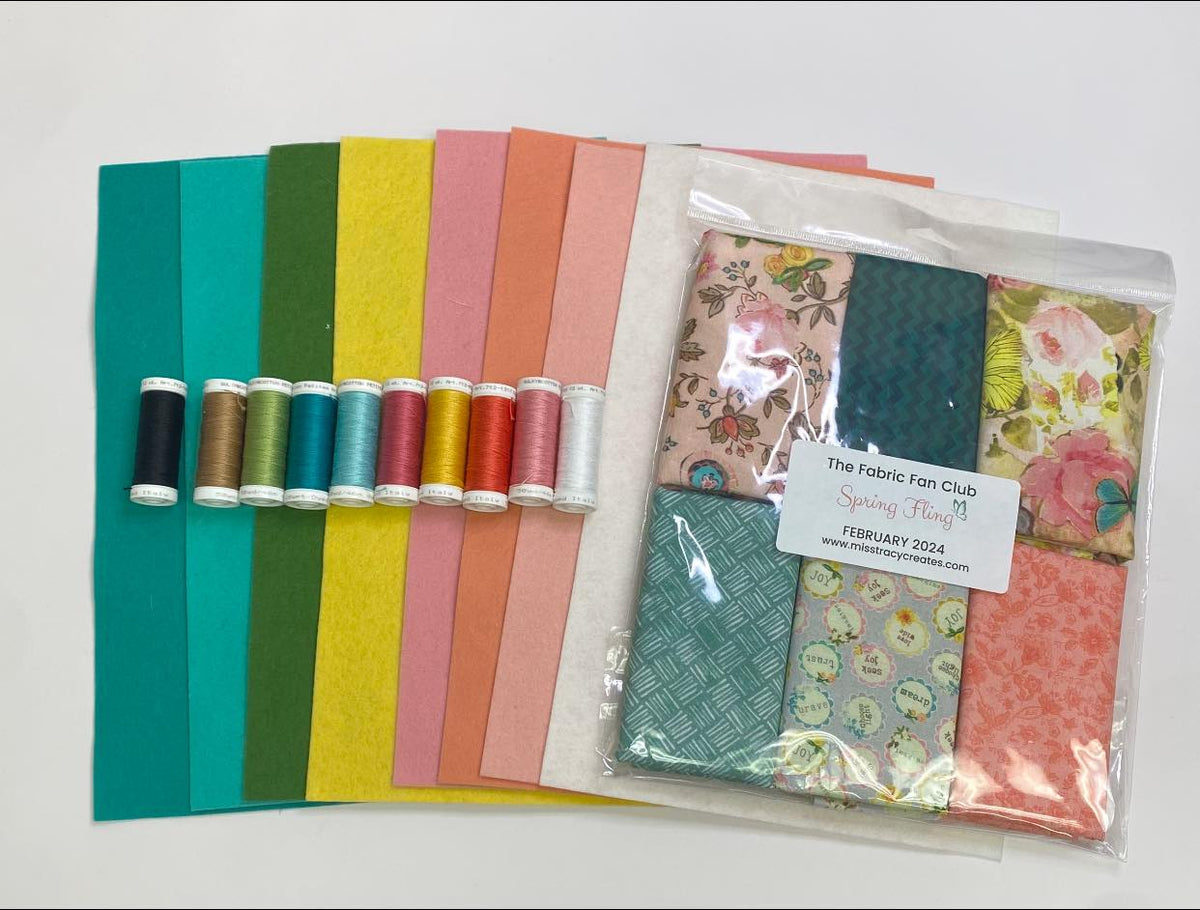 February 2024: Spring Fling Thread, Felt and Fabrics