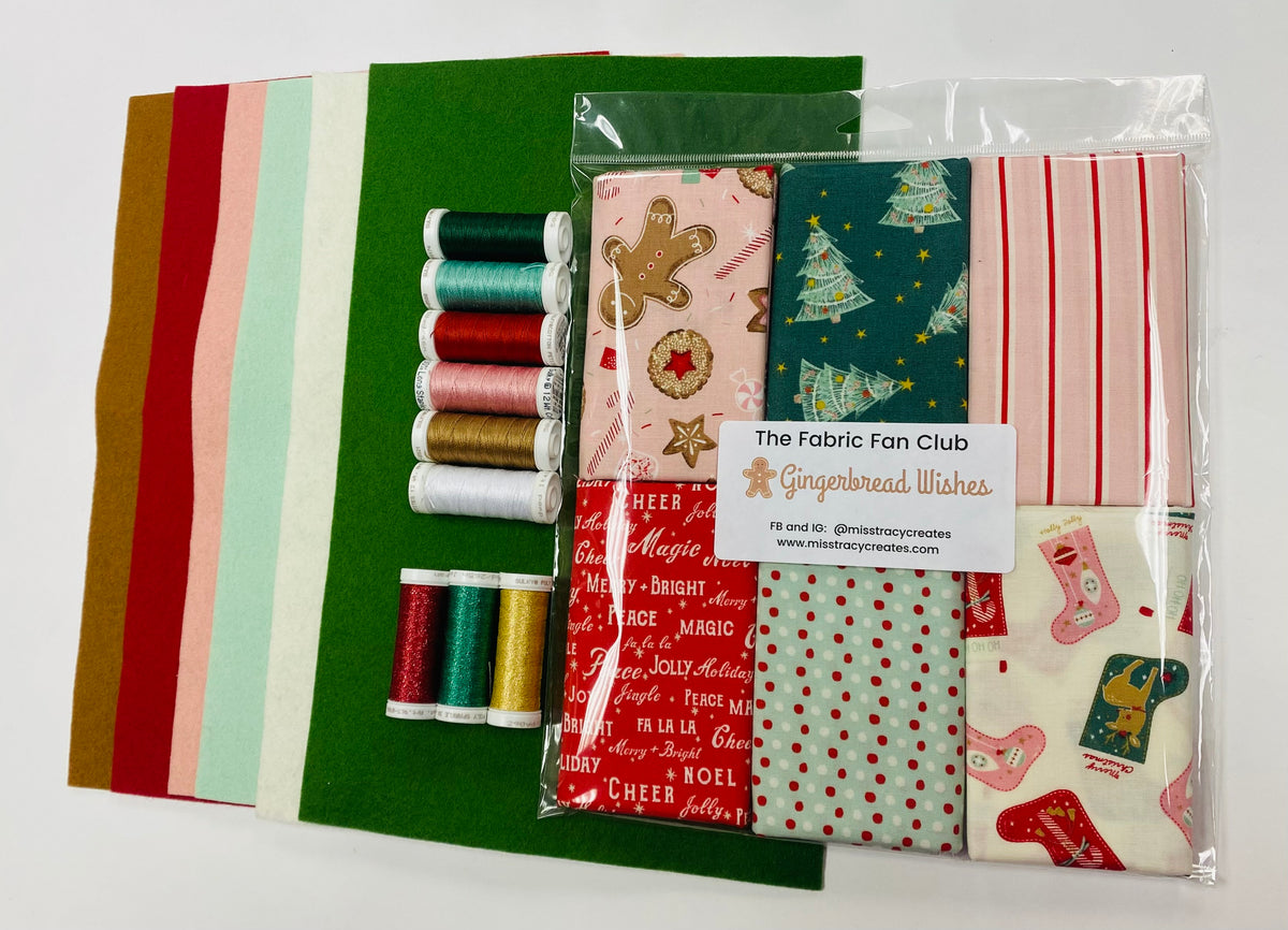 October 2023 Gingerbread Wishes Felt, Thread & Fabric Collection