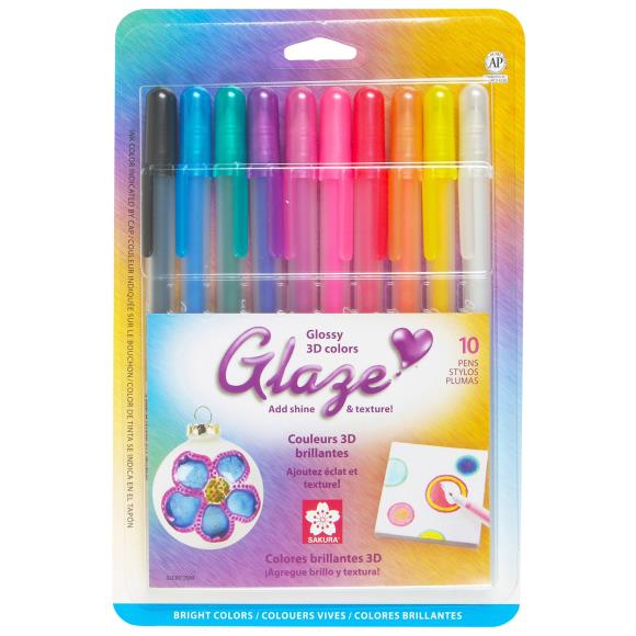 Sakura Gelly Roll Glaze Bold Point Pens Set- BRIGHT