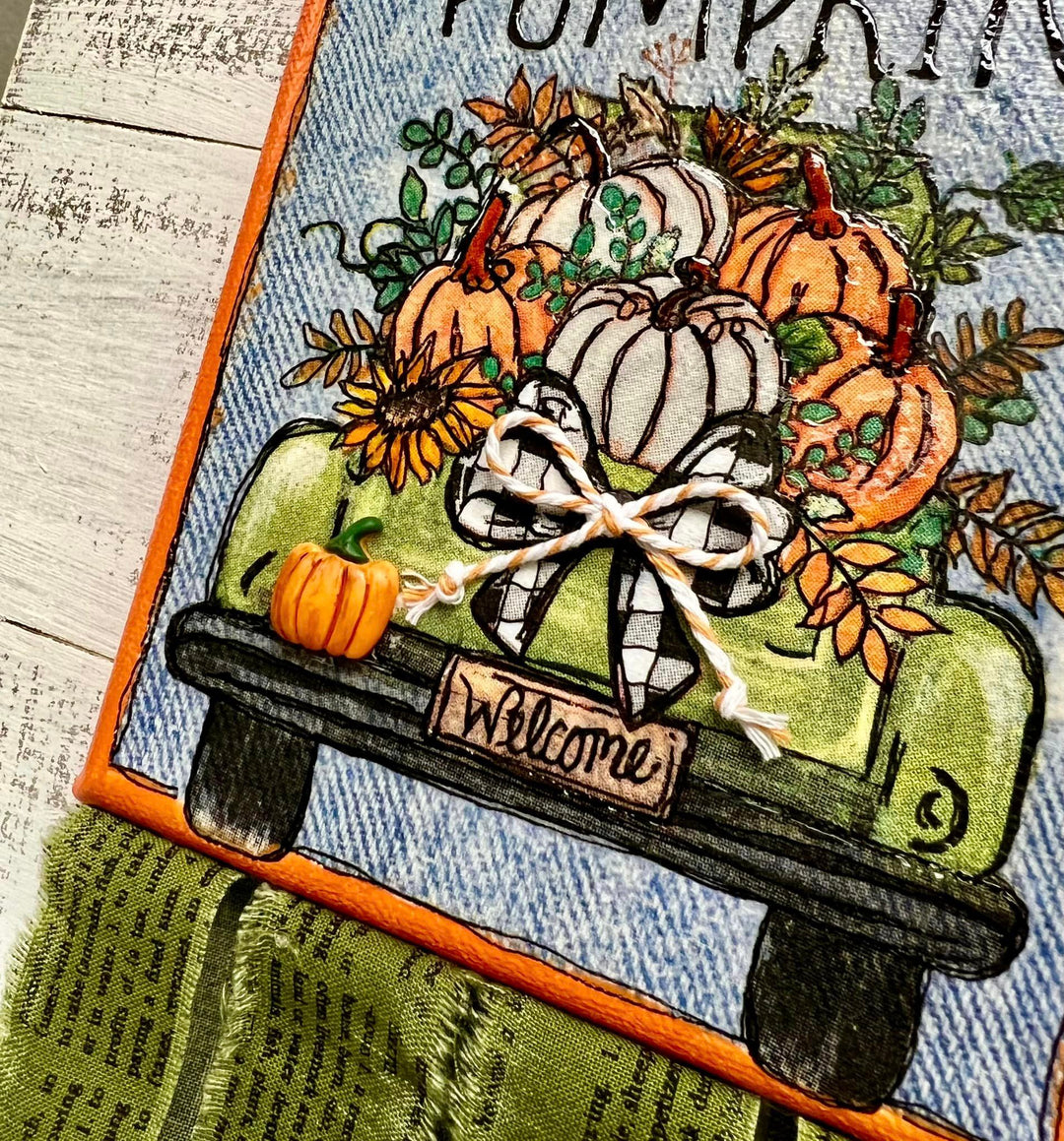 Welcome Home: Seasonal Canvas Display DIY Decor Kit  - Halloween/Autumn