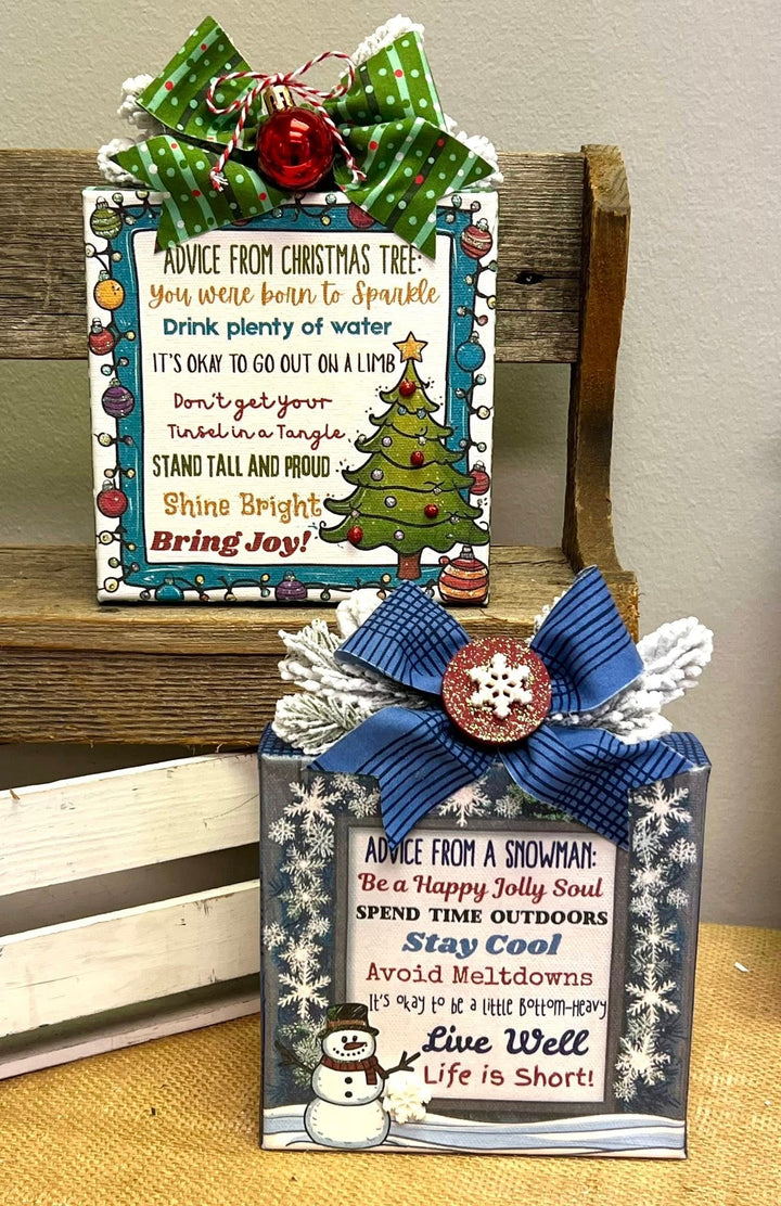 Seasonal Napkin Art Canvas Kits