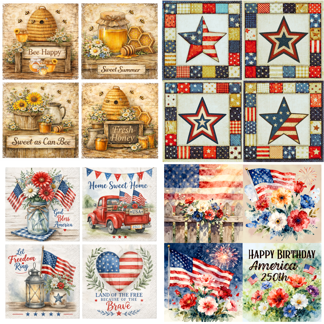 Exclusive Napkins for The Napkin Club Members - May 2026