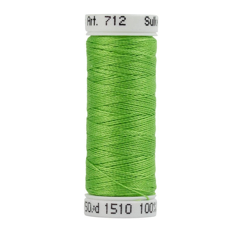 Sulky 12 Wt. Cotton Petites - Lime Green - 50 yd. Spool 712-1510