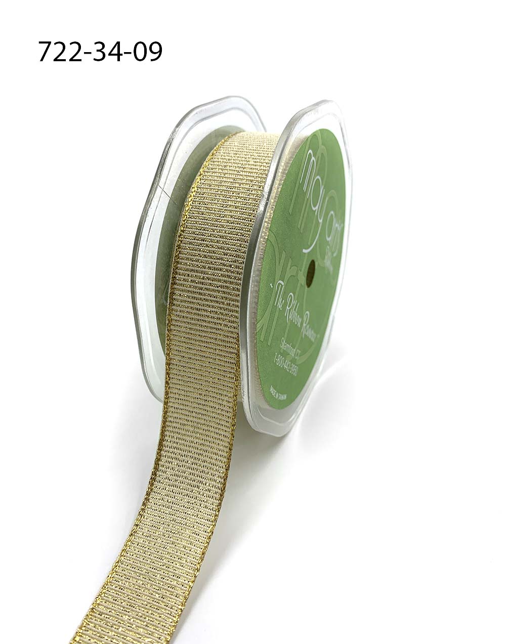 Ribbon by the Yard - Metallic Shimmer Ribbon with Woven Edge