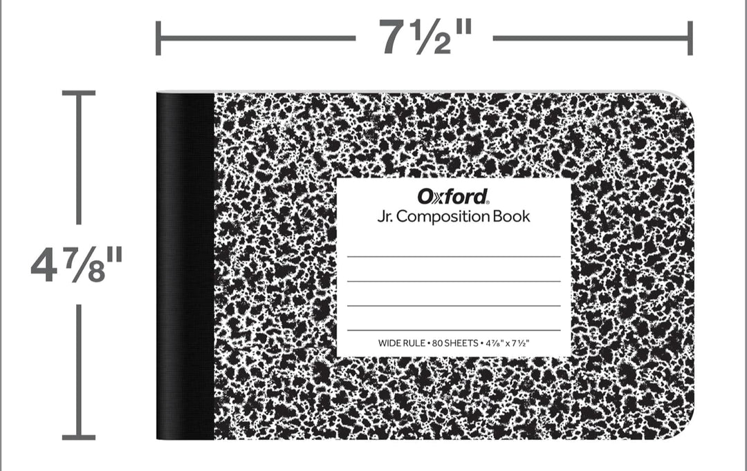 Half Sheet Composition Notebook