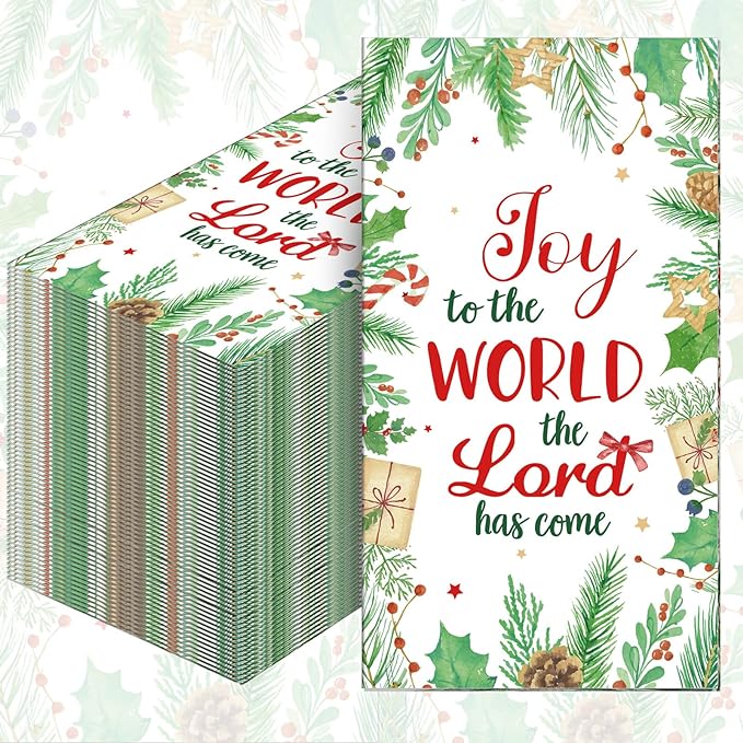 Exclusive Napkins for The Napkin Club Members - Joy to the World Faith/Christmas 2023