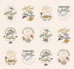 Amazing Grace Fabric Panel