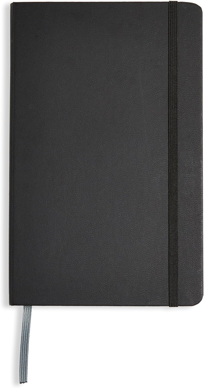 Black Cover Lined Page Notebook