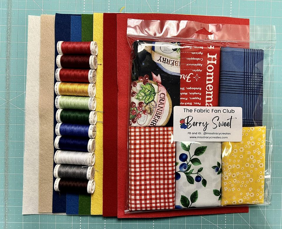 Exclusive Fabrics for Fabric Fan Club Members- June 2023 Berry Sweet