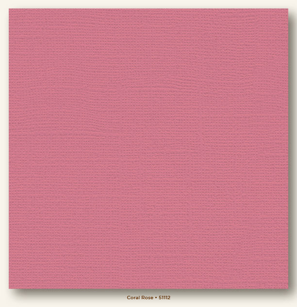 My Colors Cardstock 12x12 Coral Rose