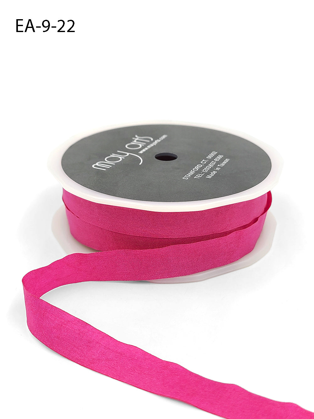 Ribbon by the Yard - Faux Silk Ribbon Fuschia 1/2 width