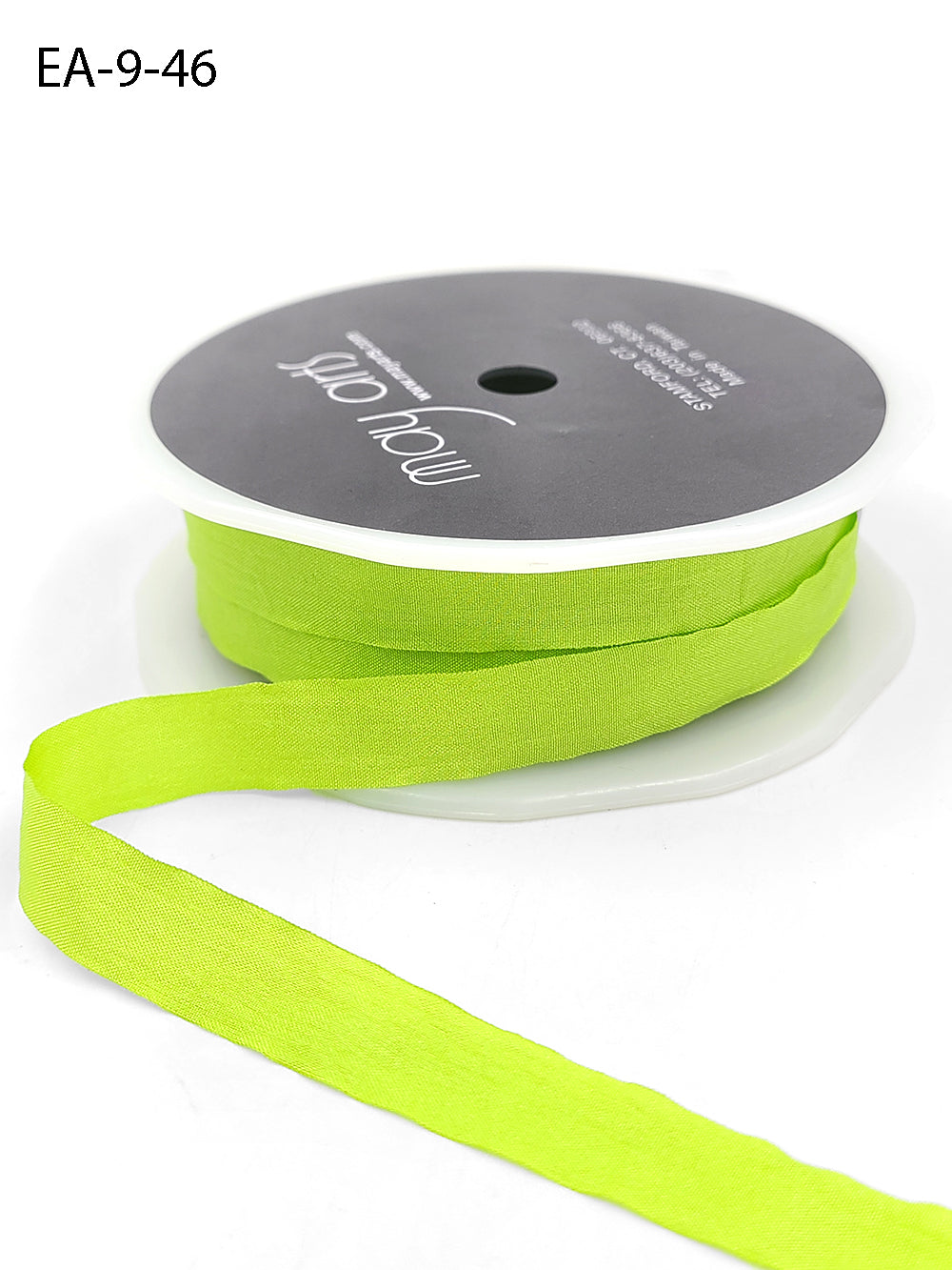 Ribbon by the Yard - Faux Silk Ribbon Lime Green 1/2 width