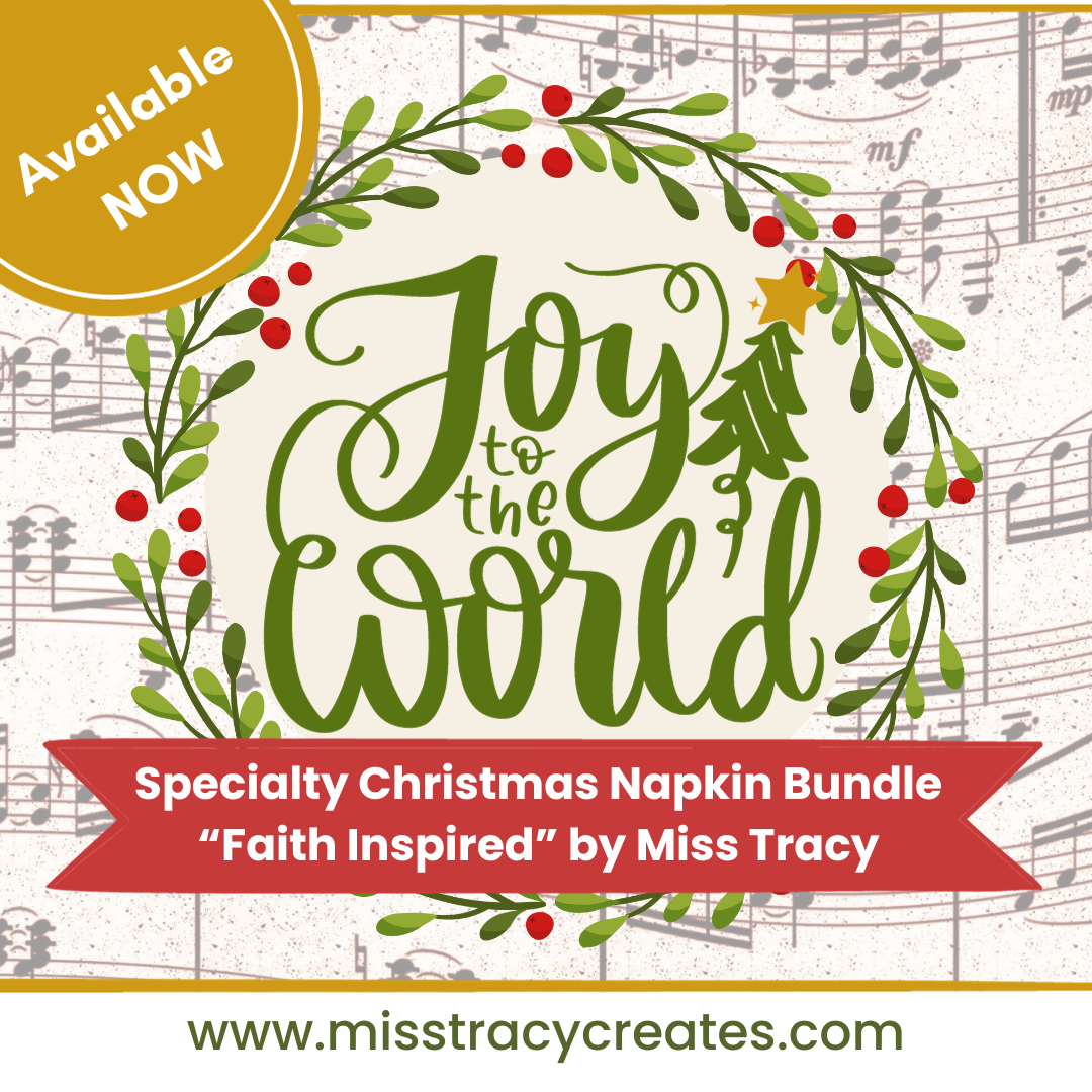 Joy the World Specialty Faith-Inspired Napkin Bundle