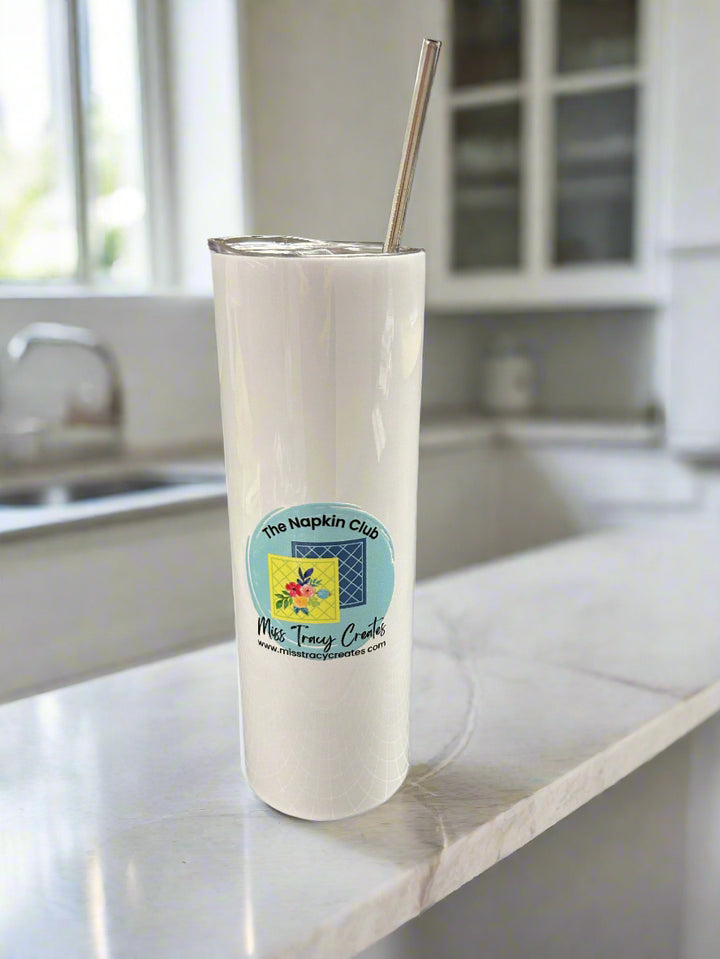 Napkin Club White Tumblers - 20 oz