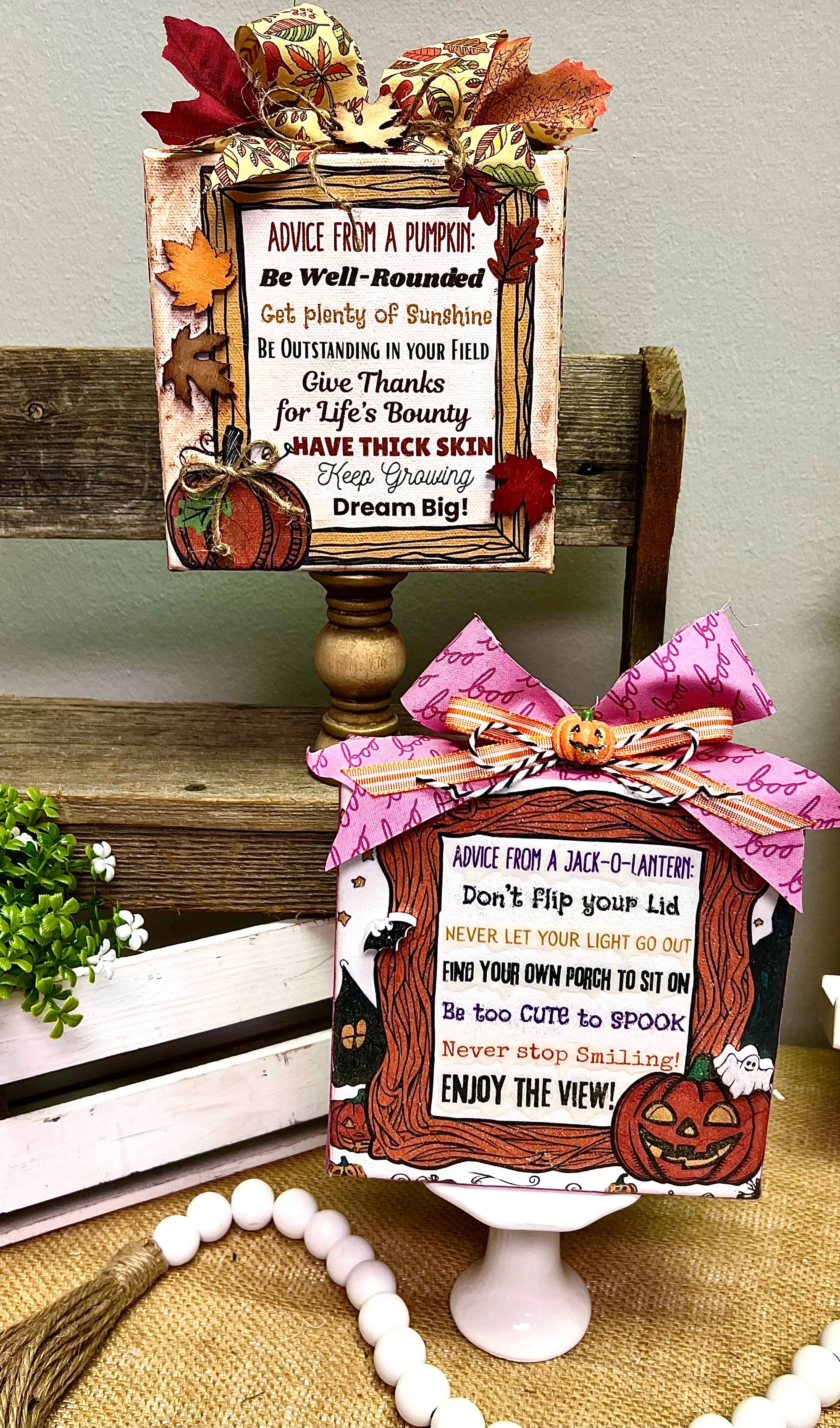 Jingle Mingle Fall Advice Canvas Kits Miss Tracy Creates