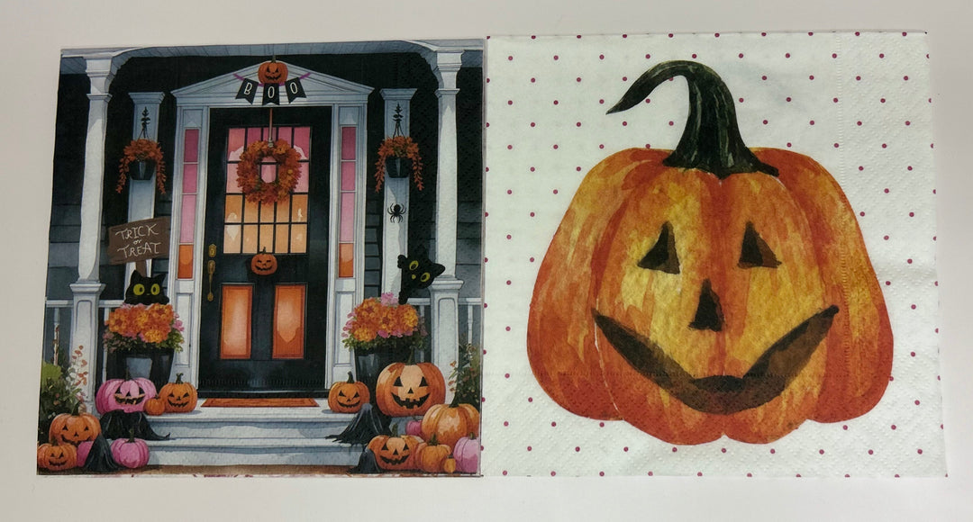 Exclusive Napkins for The Napkin Club: Halloween 2025 Combo Napkin Set