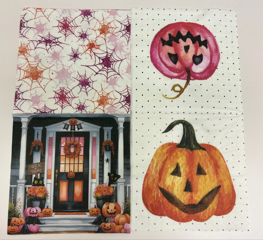 Exclusive Napkins for The Napkin Club: Halloween 2025 Combo Napkin Set