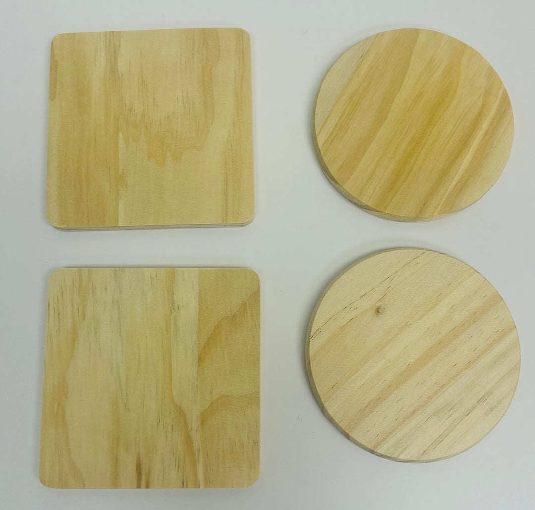 Wooden Coasters (sold in sets of 2)