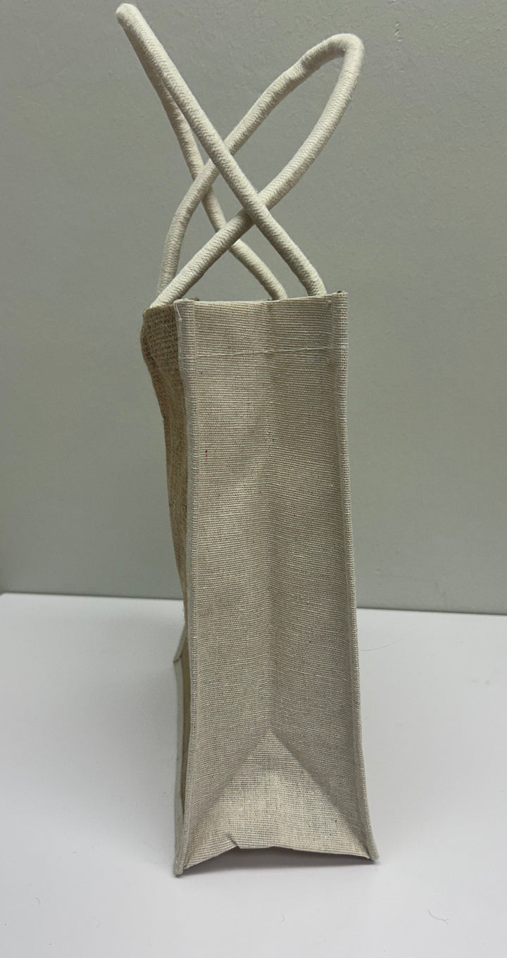Burlap Tote Bag