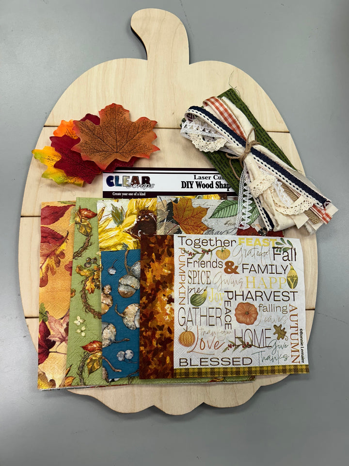 Shiplap Shapes - Large Pumpkin