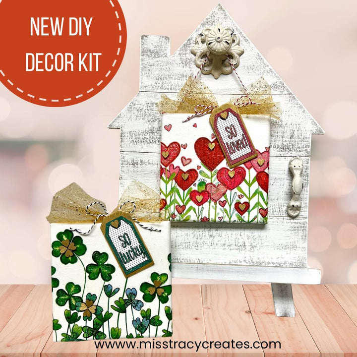 Welcome Home: Seasonal Canvas Display DIY Decor Kit  - So Loved/ So Lucky