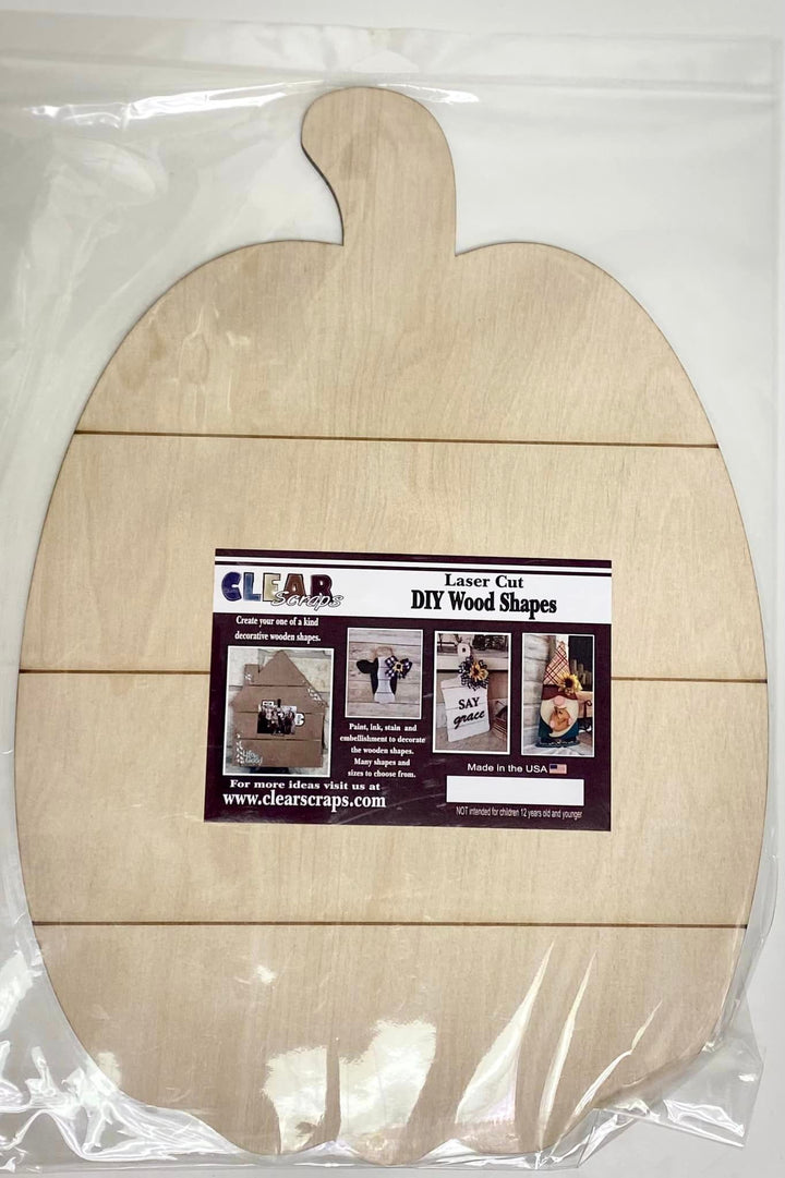 Shiplap Shapes - Large Pumpkin