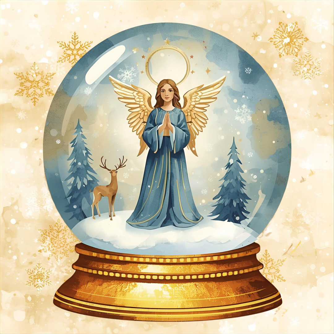 Nativity Snow-globe Specialty Faith Napkin Set