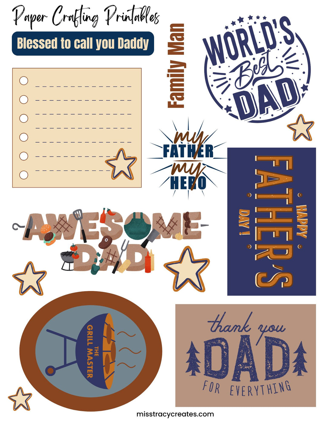 Birthday King - Paper Crafting Printable