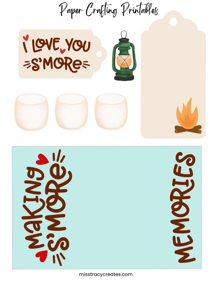 Campfire S'Mores - Paper Crafting Printable