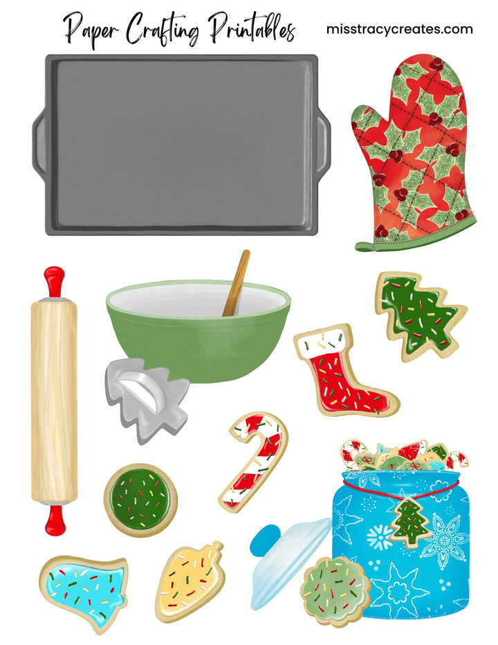 Christmas Cookie Season - Paper Crafting Printable