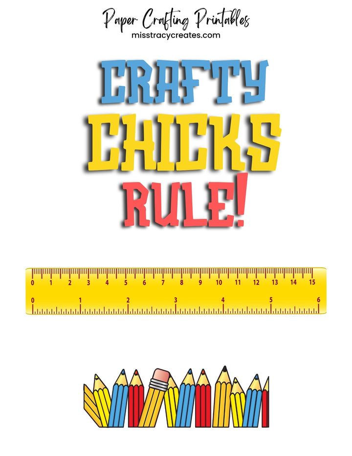 Crafty Zipper Bags - Paper Crafting Printable