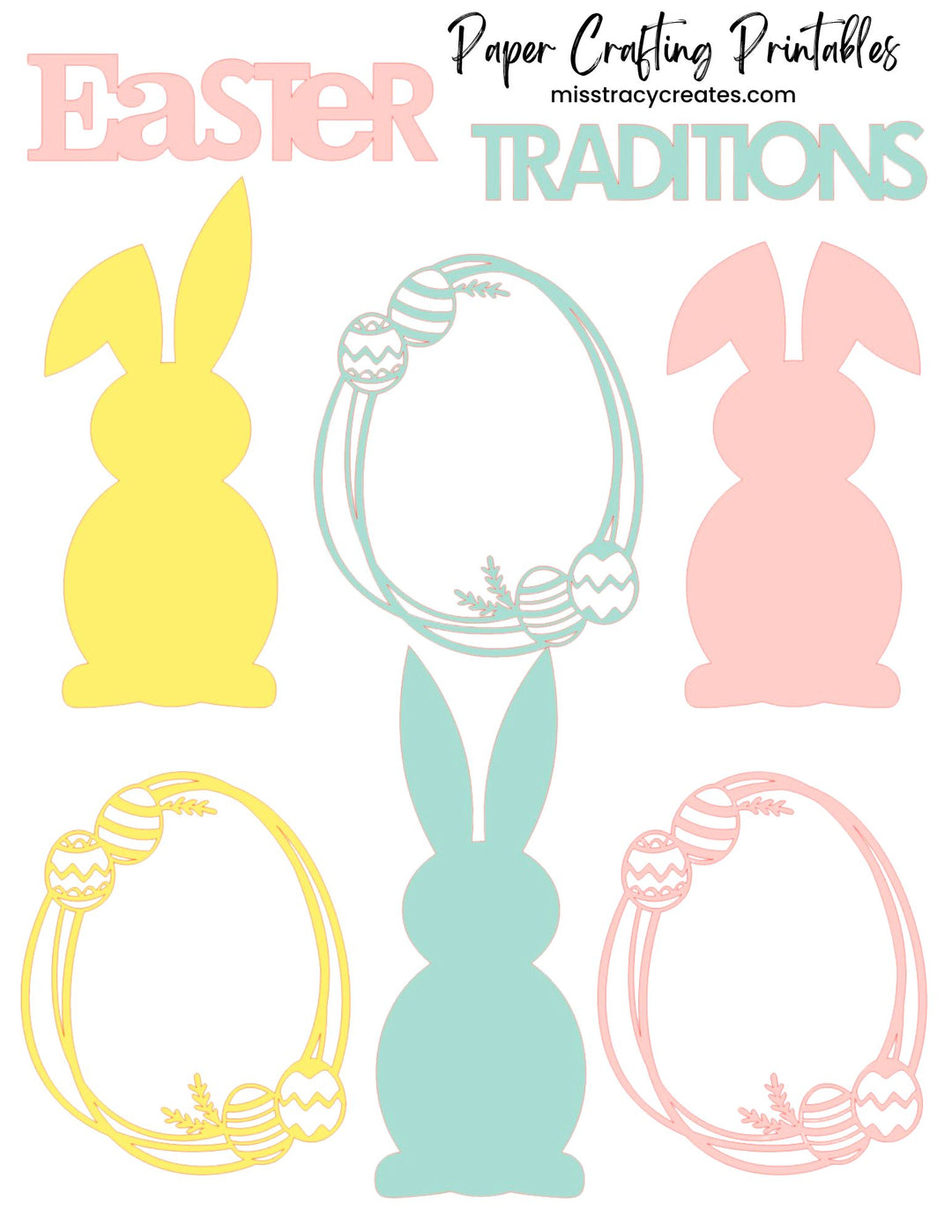 Easter Traditions - Paper Crafting Printable