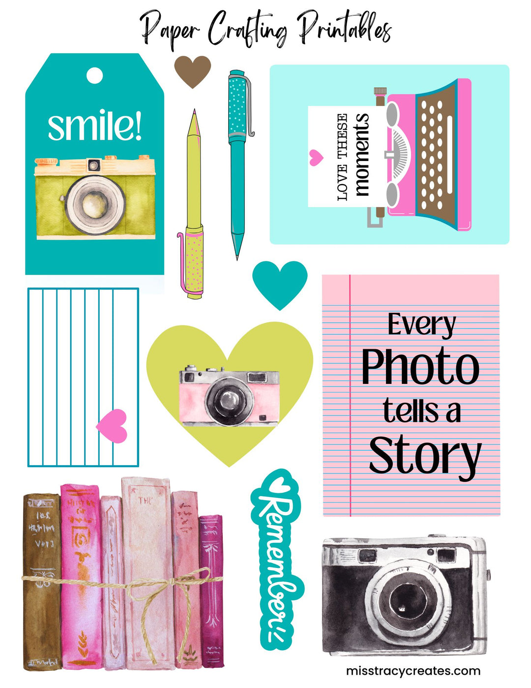 Every Photo Tells a Story - Paper Crafting Printable