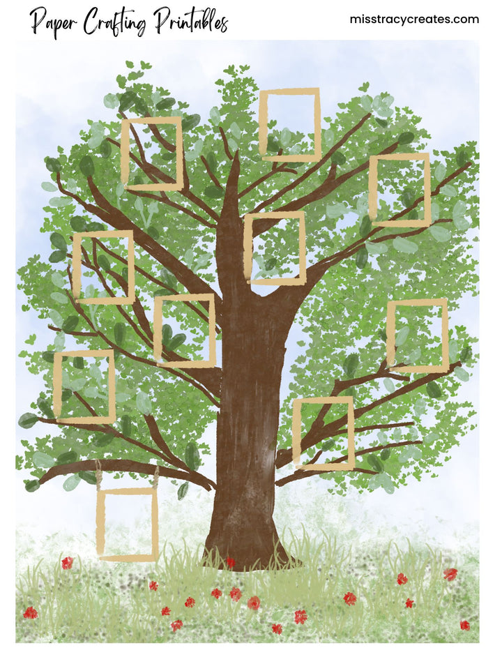 Family Tree - Paper Crafting Printable