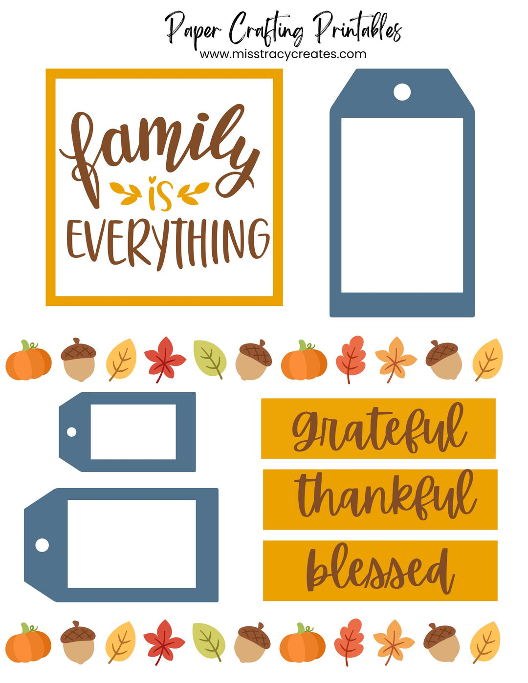 Family is Everything - Paper Crafting Printable