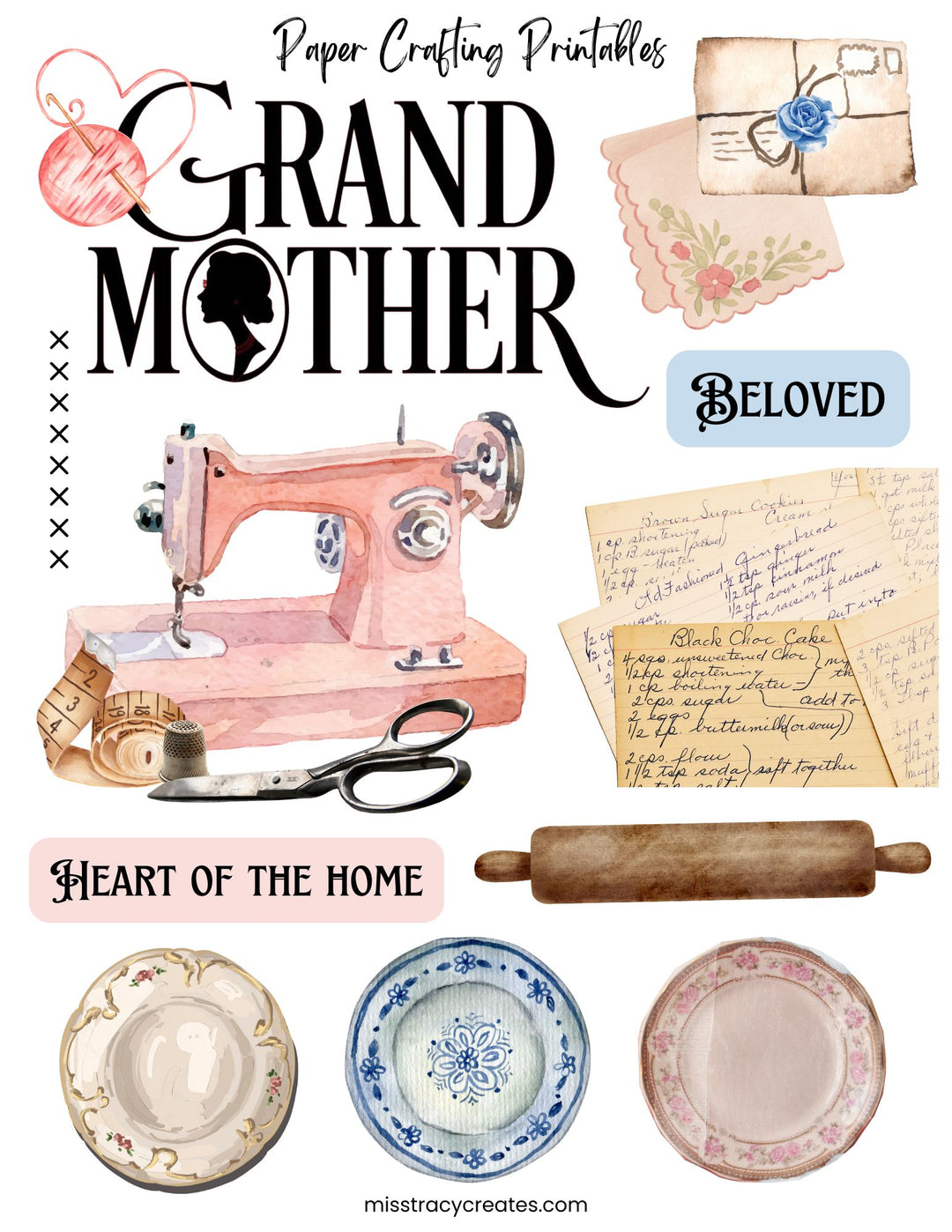 Grandmother - Paper Crafting Printable