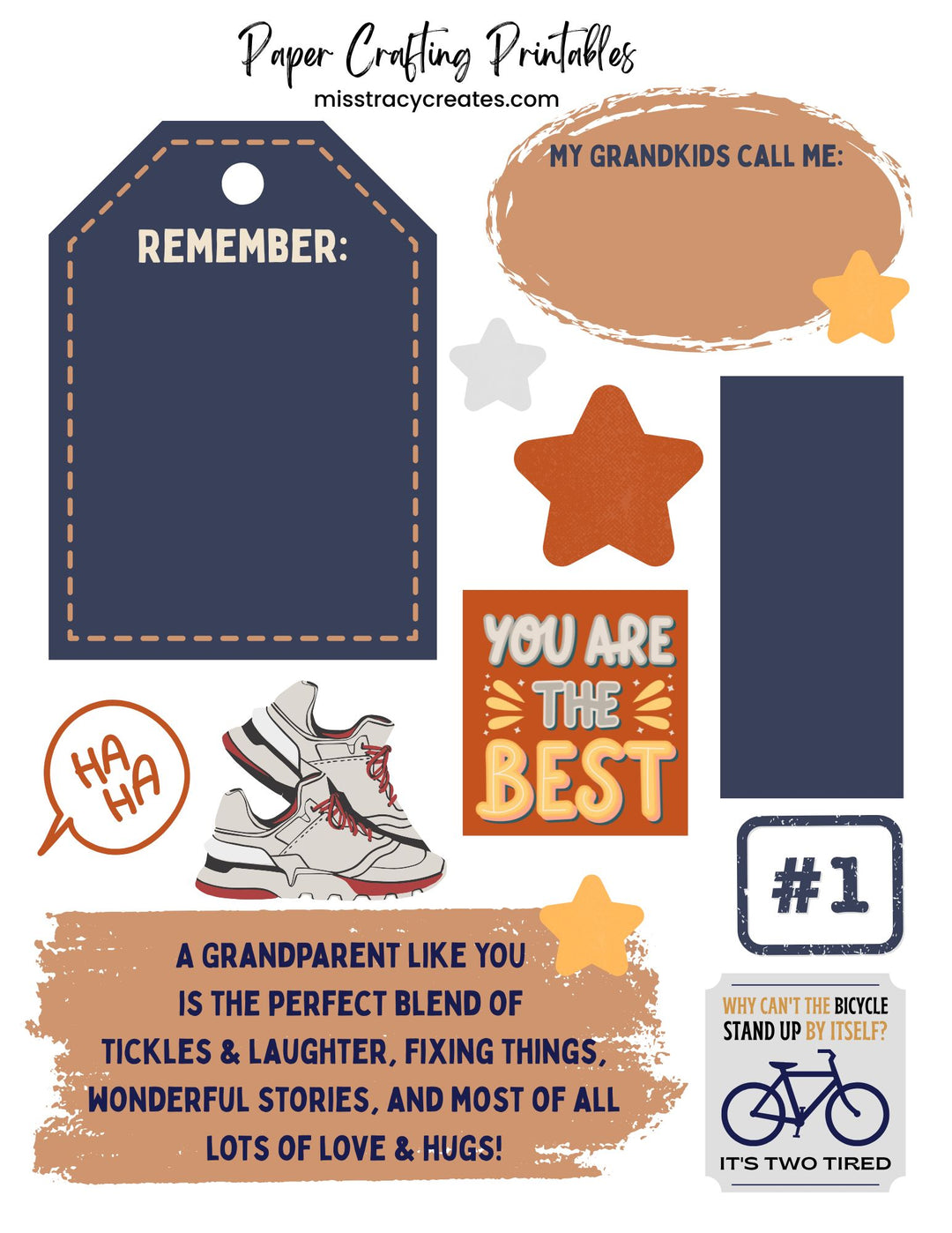 Grandparent - Paper Crafting Printable