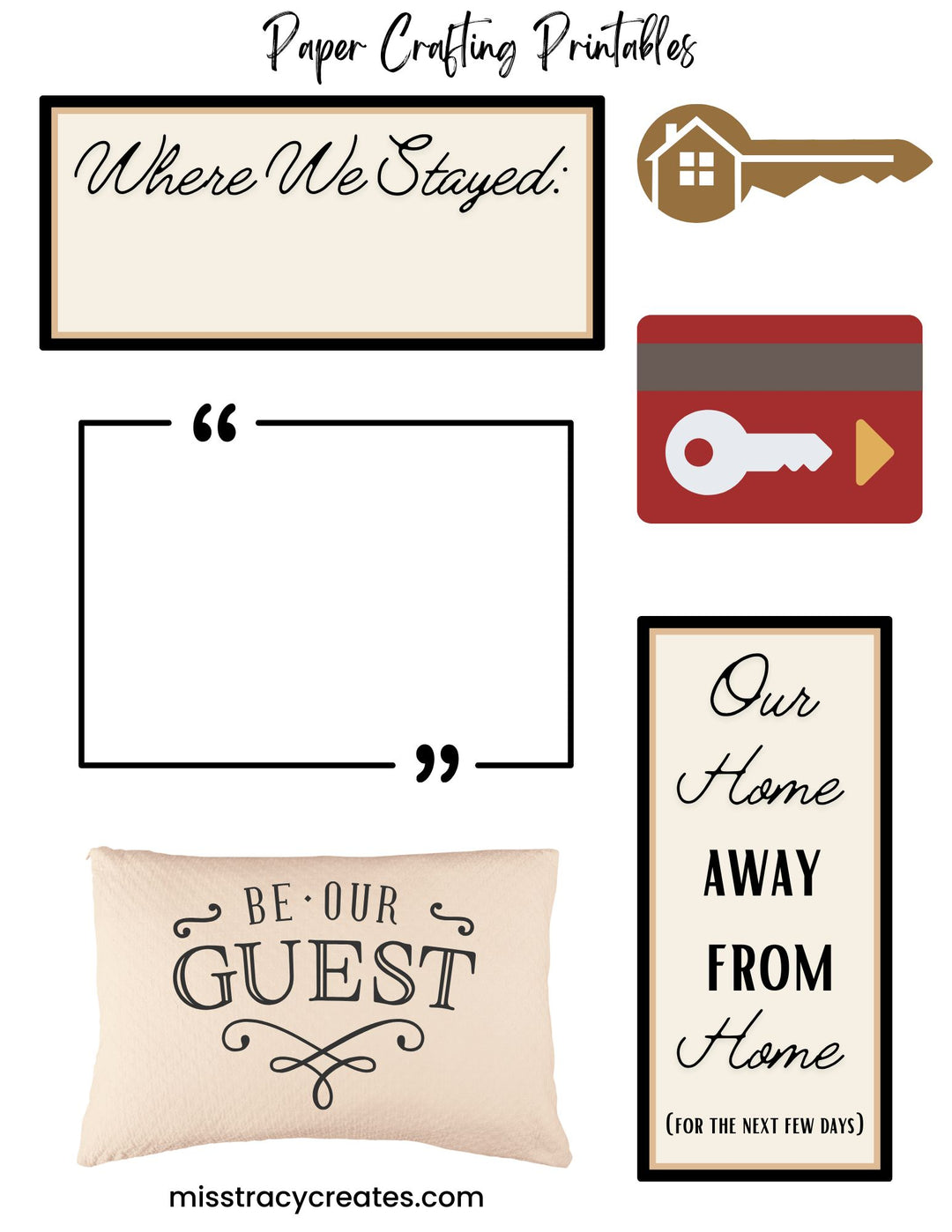 Home Away From Home1 - Paper Crafting Printable