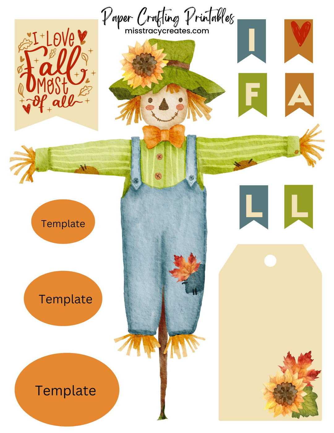Scarecrow - Paper Crafting Printable