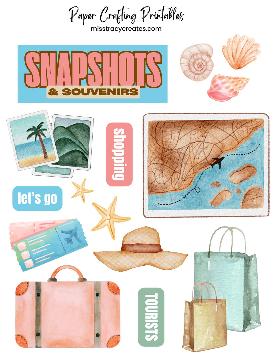 Snapshots & Souvenirs1 - Paper Crafting Printable