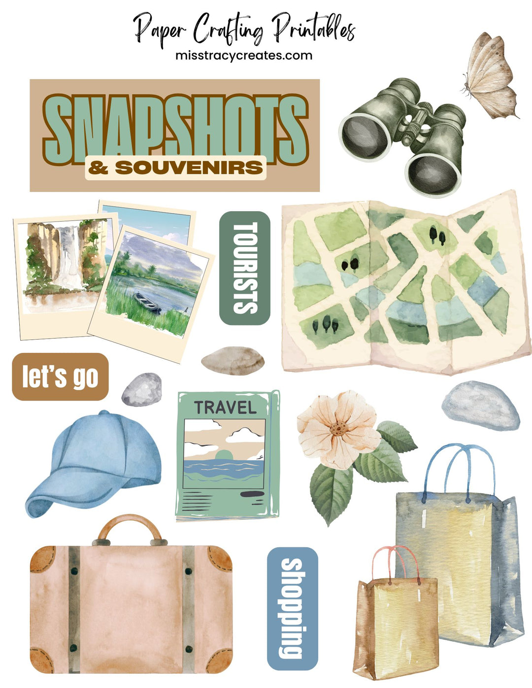 Snapshots & Souvenirs2 - Paper Crafting Printable